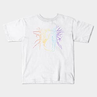 Rainbow Heart Kids T-Shirt